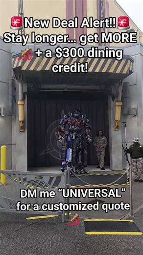 Universal just dropped a BRAND NEW vacation package and this one is 🔥 ✨ $300 dining credit at select hotels ✨ 6 OR 7-day tickets for the price of a 5-day ticket ✨ Bundle & Save = stack the savings This is perfect for families who want more park days, more food, and less stress in the budget 🙌 The dining credit can be used throughout your trip, which means burgers at CityWalk, snacks in the parks, quick breakfasts before Early Entry — all already planned for 💳🍿 And the extra park days? That’s