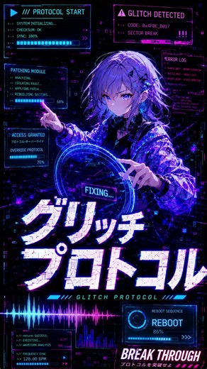 【オリジナルAI曲】【グリッチプロトコル】 #sunoai #ai音楽 #アニソン風 #jpop #オリジナル曲