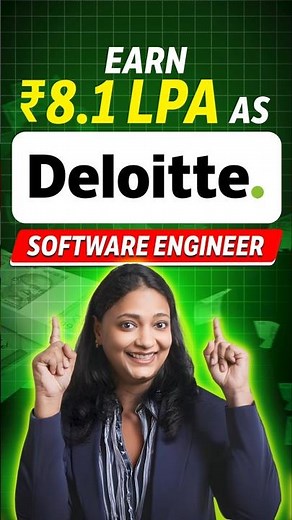Earn ₹8.1 LPA As Deloitte Software Engineer