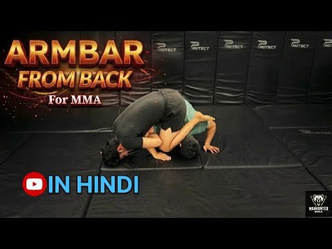 Armbar from back mount in hindi | Armbar transition from back in jiu-jitsu