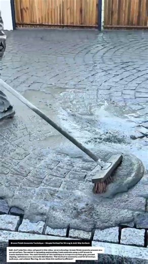 Broom Finish Concrete Technique – Simple Method for Strong & Anti-Slip Surface.