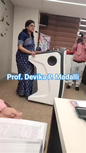 Professor Devika P. Madalli, Director - INFLIBNET Centre and Chief Guest of the Book Launch Ceremony shared her experiences | Sonal Singh