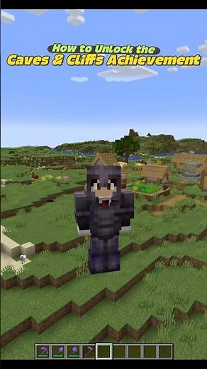 How to Unlock the Caves and Cliffs Achievement in Minecraft Java #minecraft #howto #survival