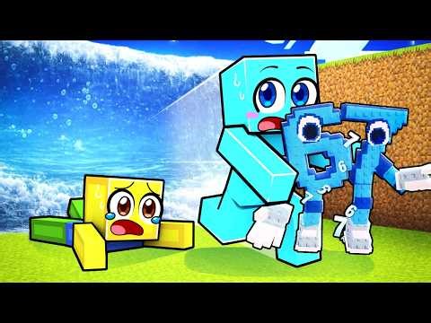 Jugamos ESCAPA del TSUNAMI por BRAINROTS en Minecraft!