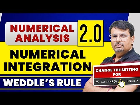 Numerical Analysis 2.0 | Numerical Integration | Weddle's Rule by GP Sir