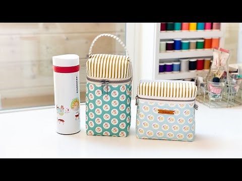 How to sew Easy Zippered Box Pouches | Beginner friendly sewing