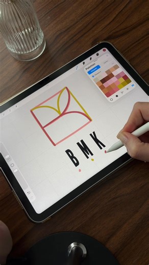 BMK - Name Logo #letterlogo #tattooideas #procreate #namelogo