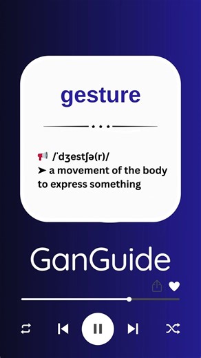 B2 English Word: GESTURE | Meaning & Pronunciation