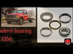 2000 Ford super duty f350 2wd power stroke 7.3 front wheel bearing replacement
