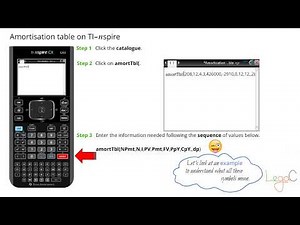 Amortisation table on TI-nspire