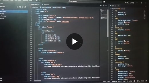 #webdevelopment #css #html #frontend #learningjourney #perfumewebpage #coding | Pavithra T