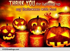 Halloween Jack-o-lantern Thank You!