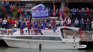 Buffalo Bills Boat Parade Floats on in Annual Spectacle