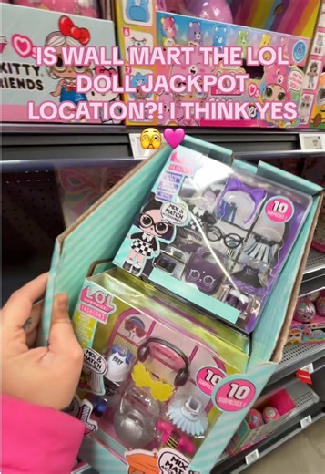 Guys I think Walmart might be the LOL dolls jackpot location to buy them they have so many options- I lowkey think I need the fairy series🫣🩷🧚‍♀️@lolsurprise #loldolls #shopwithme #dolltok #walmart #hellokitty