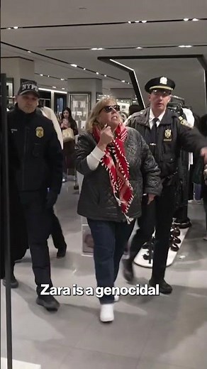 Anti-Israel protesters disrupt Black Friday shoppers on NYC's ritzy Fifth Avenue #shorts