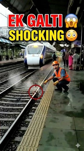 Vande Bharat Express Ki Ek Badi Galti 😱🚆 #train #trackwork #viral