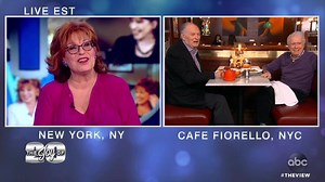 SURPRISE, JOY! In honor of her 20 years on 'The View', Joy Behar's friends Regis Philbin and Alan Alda reveal she'll have a booth with her name on it at one of her favorite New York City hangouts! https://abcn.ws/2reFNdX | The View