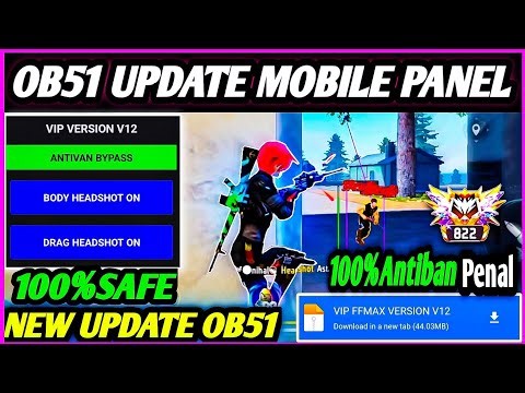 Ob51 Update 🎯 Free Fire Max Panel Injector Hack ✅ Rank Working Auto Headshot Panel Injector