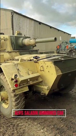 Alvis Saladin Armoured Car in Action