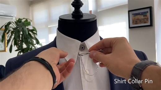 Gold Color Collar Chain Pins, Men's Shirt Collar Bar Clips Accessories, Tie Chains Pin, Gold Tie Bar, Wedding Accessories, Gifts for Men - Etsy