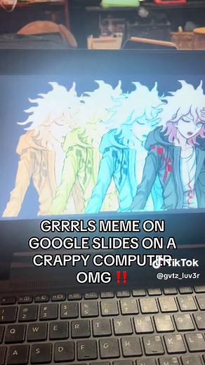 i got bored and mase grrrls meme on google slides w nagito on my computer that wont stop lagging and kicked me out of google slides a few times (THIS SHIT TOOK ME TWO HOURS.) #exoticpotato #fyp #danganronpa #nagitokomaeda #komaedanagito #nagito #grrrlsmeme #meme #animationmeme #googleslides #grrrls #xyzbca