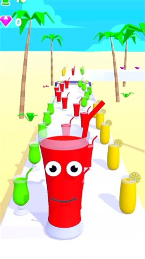 Juce runner 🍹😱 3d game 😃 funny short game #game #short #funny