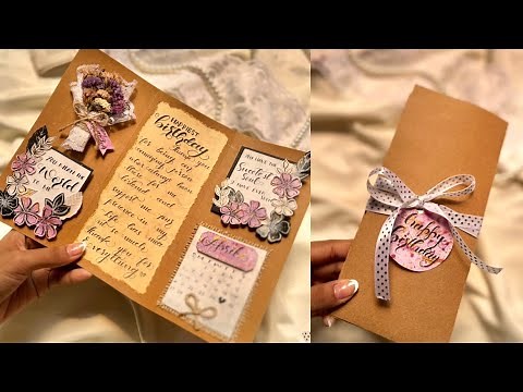 How to make unique handmade birthday card || Flap Card Tutorial