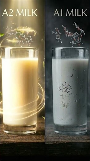 A2 vs A1 Milk – See the Difference 👀 #a2milk #facts #science #nutrition