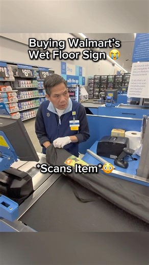 Buying Walmart’s Wet Floor Sign😭