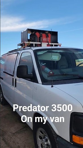 Predator 3500 Generator On Cargo Van