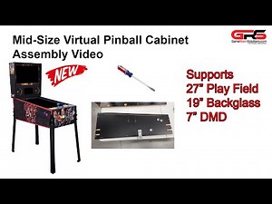 Mid Size Virtual Pinball Cabinet Assembly