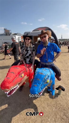 What’s your favourite dinosaur? 👀🦖🦕The EMP Stage had more teeth than usual on the last day of Bloodstock Festival 🤘🔥 From an epic dinosaur mosh pit to chatting with the prehistoric pit crew themselves, these legends brought full Jurassic energy to the festival! Jurassic Park & Jurassic World merch: emp.me/9jpl | EMP UK