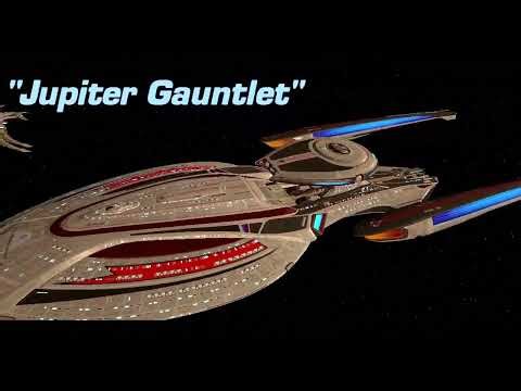 Terran Lexington Dreadnaught, LeSabre Ardent VS Vaadwaur at Jupiter!! Star Trek Online tribute GMV!