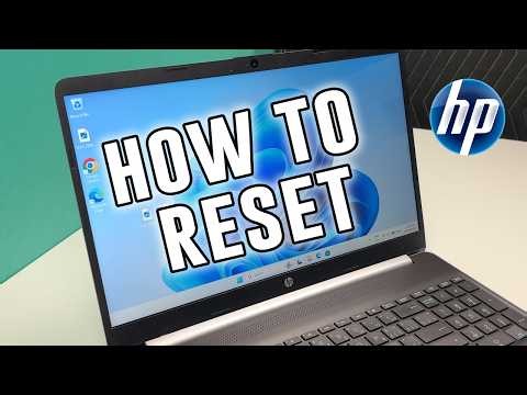 HP Laptop: How to Factory Reset