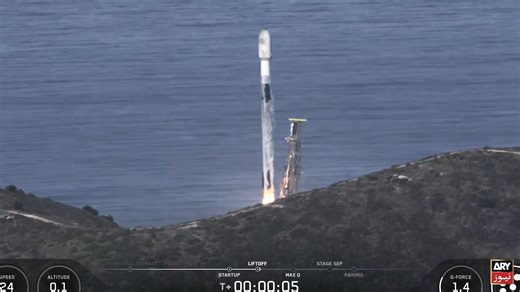 WATCH: SpaceX’s Falcon 9 launches the Transporter-15 mission to a sun-synchronous orbit from Vandenberg Space Force Base in California. | ARY News