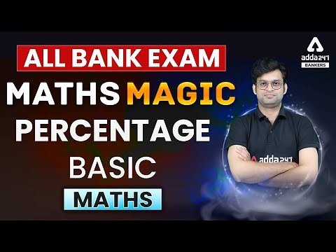 Percentage for Bank Exams | Black Magic Maths For IBPS, SBI, RRB, NIACL, RBI, LIC Exams