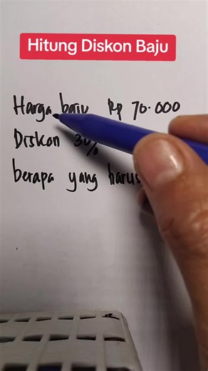 Hitung Diskon Baju dengan Mudah