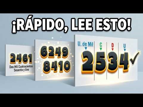 Can you READ and WRITE 4-Digit Numbers fast? 😱✍️