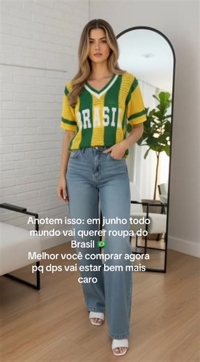 Blusa Brasil 🇧🇷 feminina decote V copa do mundo 2026#copa #camisafeminina #copa2026 #copadomundo #mulher