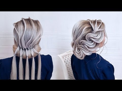 Красивые прически пошагово.Свадебная прическа.Коса веревка