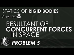 Statics of Rigid Bodies Chapter 8 Resultant of Concurrent Forces in Space Problem 5 (PH)