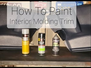 How To Paint Interior Trim (CAMARO)
