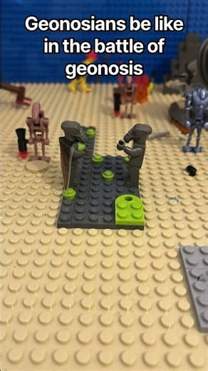 Geonosians be like in the battle of Geonosis #stopmotionanimation #geonosis #starwars #lego
