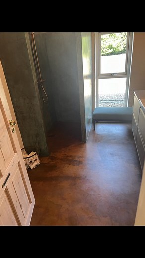 Microcement på en fed vild måde #solidtmurværk | Murerfirmaet Bavnehøj