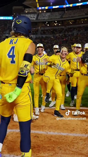 @Kyle “KJ” Jackson DEMOLISHED this ball in front of 60,000 fans in his 2026 debut 😳 #bananaball #savannahbananas #baseballtiktoks #mlbtiktok