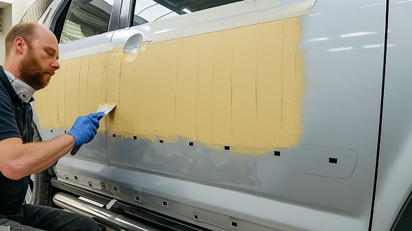 Mastering a Huge Car Body Putty Job Watch Step-by-Step Repair Techniques in Action