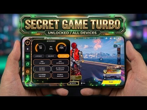 (No Root + Floating Window Support ) Secret Game Turbo for 90 - 120FPS All Android Devices 🔥