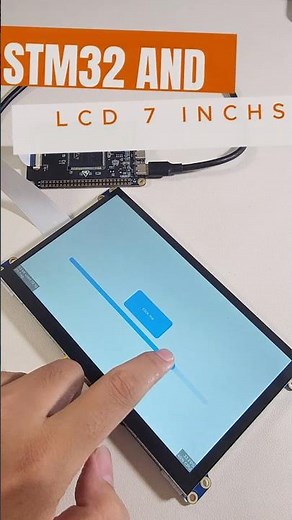 Can you display the 7 inchs LCD with STM32? #stm32 #arduino #embedded #electronic #LCD #diy