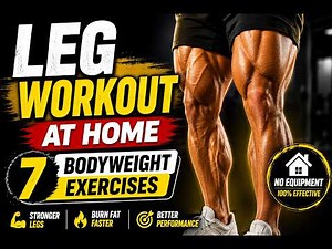 Leg Workout at Home | 7 Bodyweight Exercises