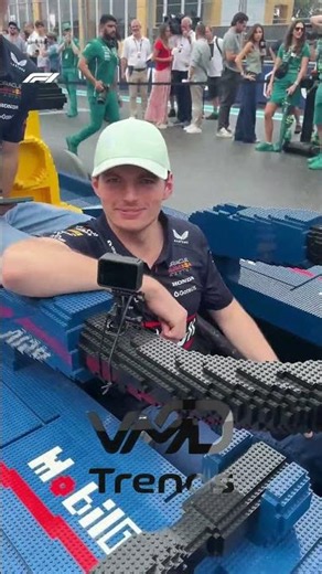 Max Verstappen vs. A Full-Size LEGO F1 Car! 🏎️🧱 #f1 #lego #maxverstappen